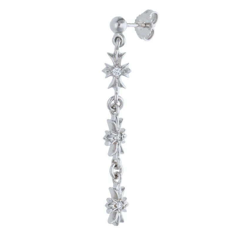 クロムハーツ タイニーECHプラス3ドロップ　3ダイヤ クロムハーツ 18K TINY E CH PLS 3 DIA/タイニーECHプラス3ドロップ