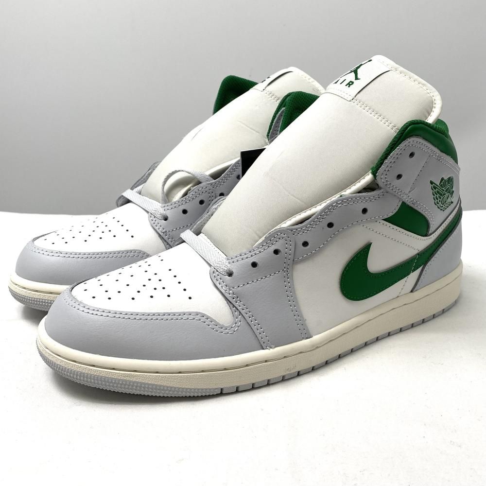 Nike Air Jordan 1 Mid Summit White|Pure Platinum|Sail|Pine Green 29cm DQ8426-142 ナイキ エアジョーダン1 17
