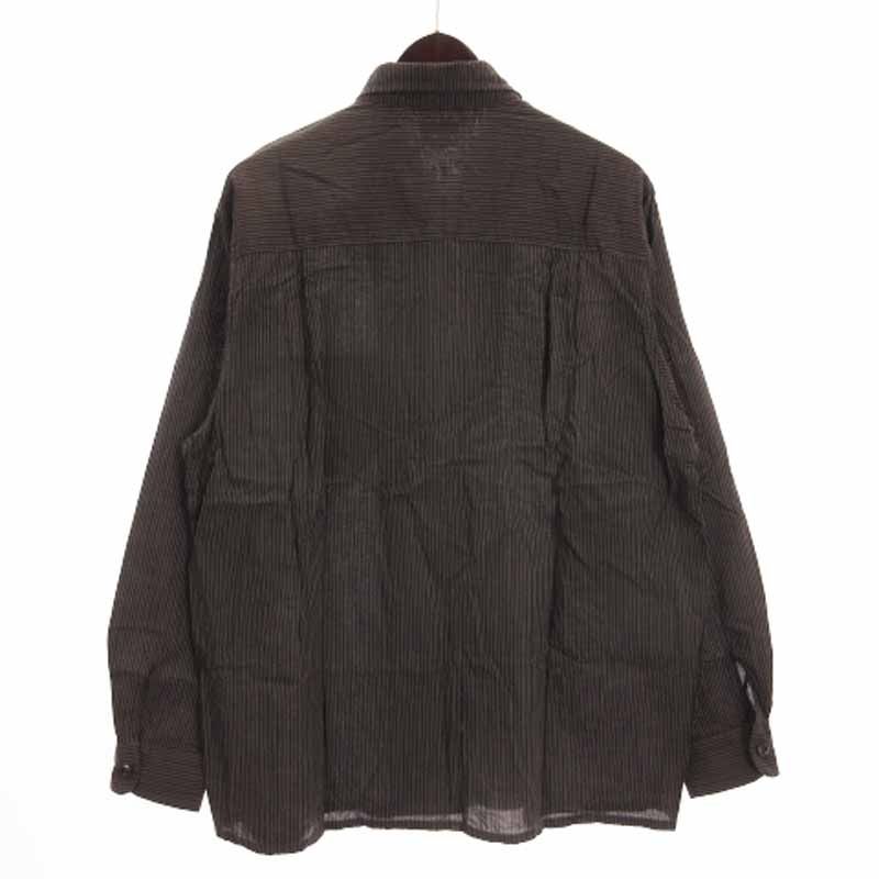 スティーブンアラン Steven Alan NARD/STRIPE OPEN COLLAR SHIRT