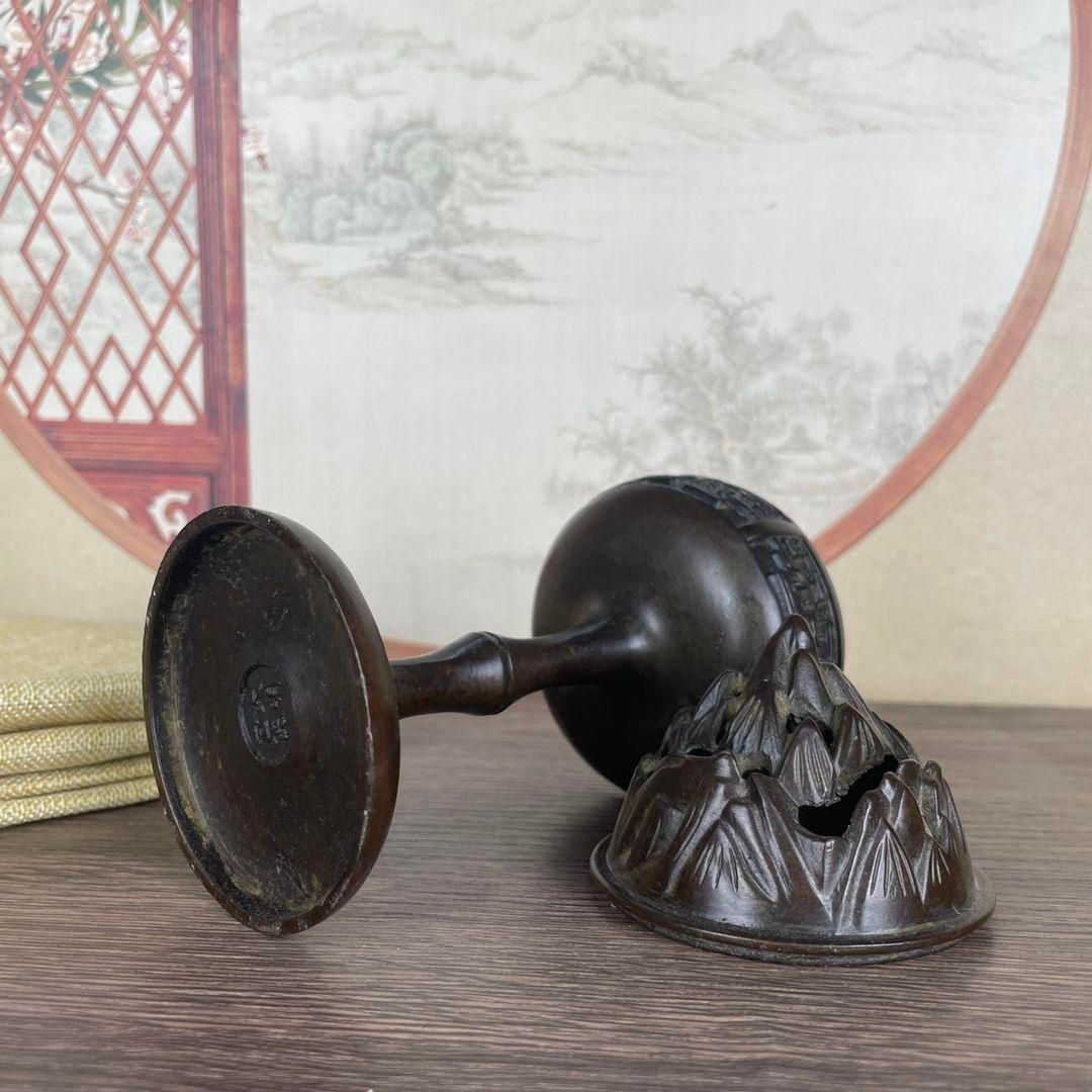 銅製 香炉 盤竜博山炉 茶道具 香道具 装飾品 工芸品 置物 銅製 香炉 盤竜博山炉 茶道具 香道具 装飾品 工芸品 置物 - メルカリ