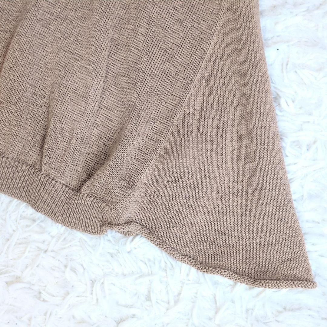 BRUNELLO CUCINELLI ブルネロクチネリ モニーレ装飾 タートルネックフ ニットベスト M ノースリーブ フレンチスリーブ 無地 ラメ オーバーサイズ 綿 コットン 絹 シルク ポリウレタン 伸縮性 ストレッチ ハイネック イタリア製 WWW_MORNINGWALKER_COM