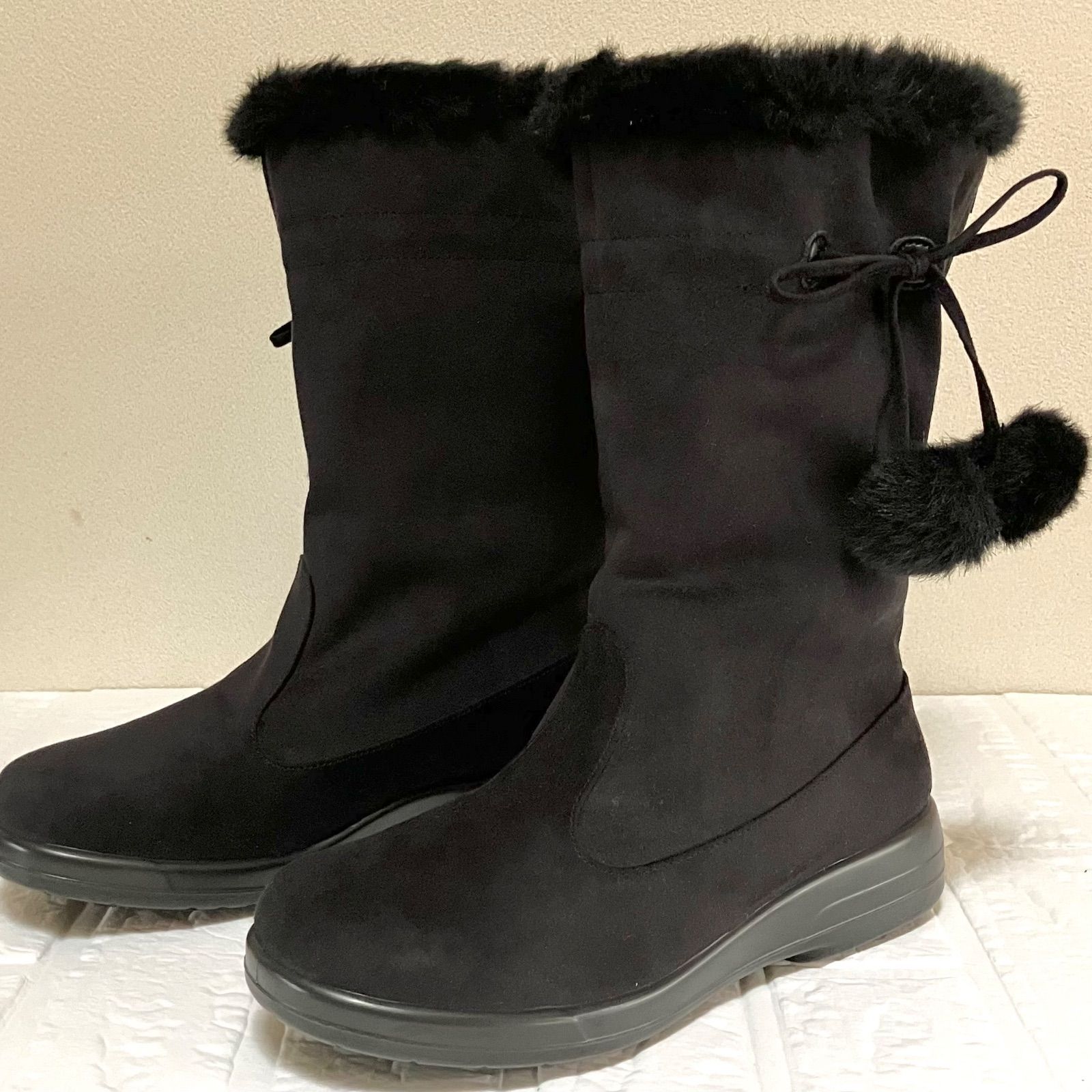 ロングブーツ アサヒ トップドライ TOP DRY 級 ボンボン付きムートンブーツ ２way GOATEX 防水 スノーブーツ