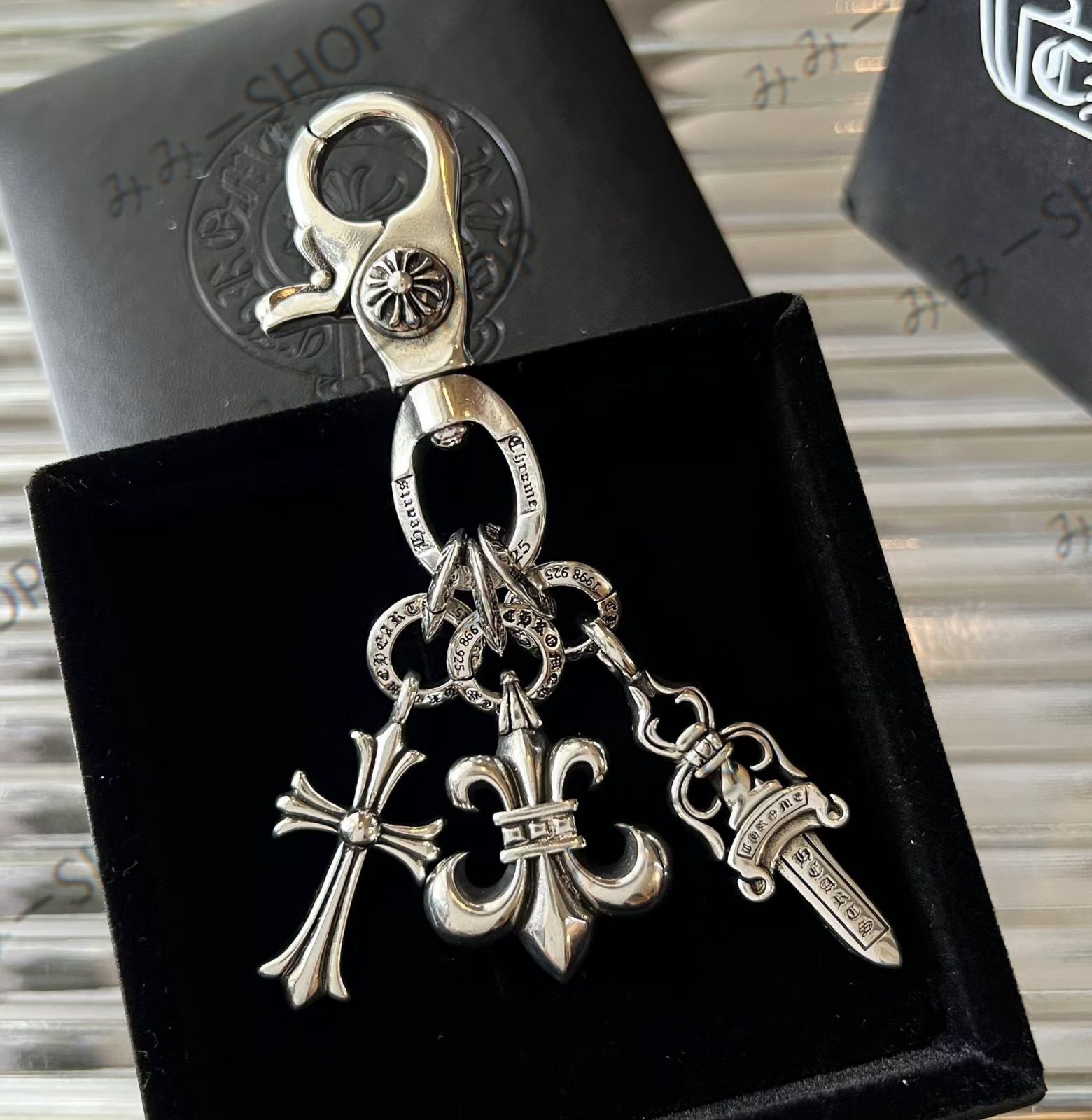 CHROME HEARTS クロムハーツ ウォレットチェーン シルバー925 キークリップ スイベル - メルカリ