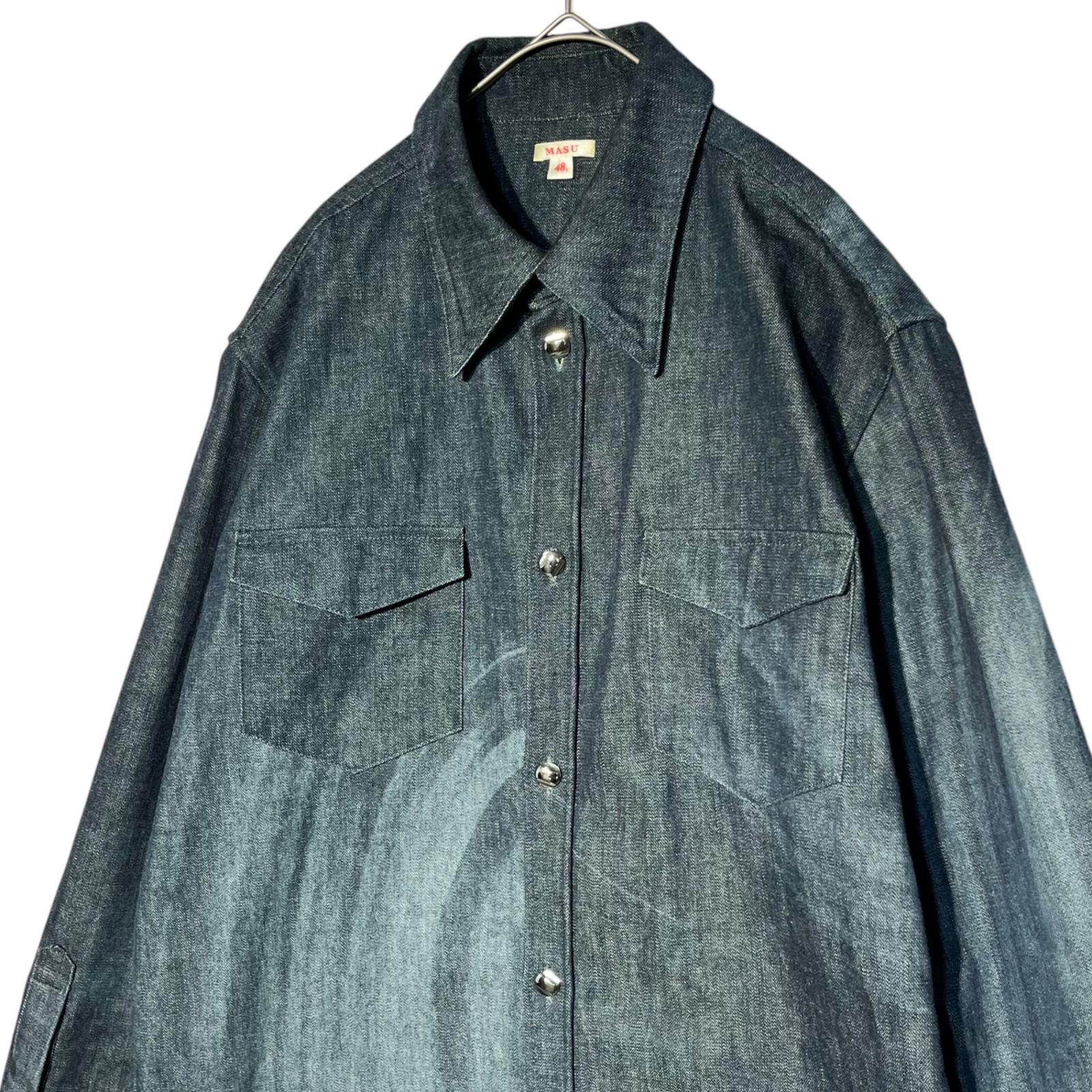 MASU(エムエーエスユー) 21AW MARBLE DENIM SHIRTS マーブル