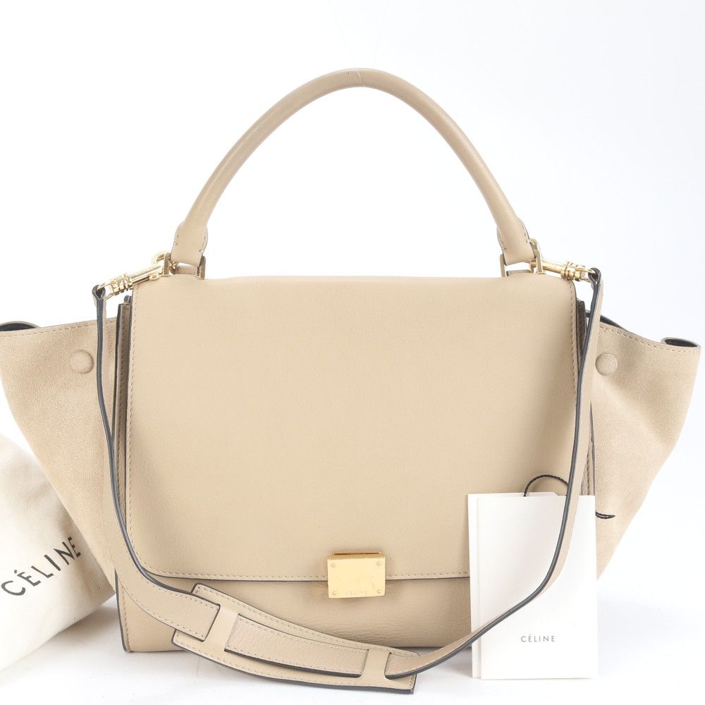 美品✨ セリーヌ トラペーズ 2wayショルダーバッグCELINEレザースエード 美品✨ セリーヌ トラペーズ 2wayショルダーバッグCELINEレザー