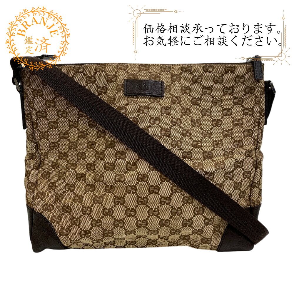 ５％OFF フォロワークーポン GUCCI グッチ 110054 GG GG キャンバス ショルダーバッグ バッグ カバン 斜めがけ 肩掛け ブランド レディース ブラウン メンズ おすすめ 人気