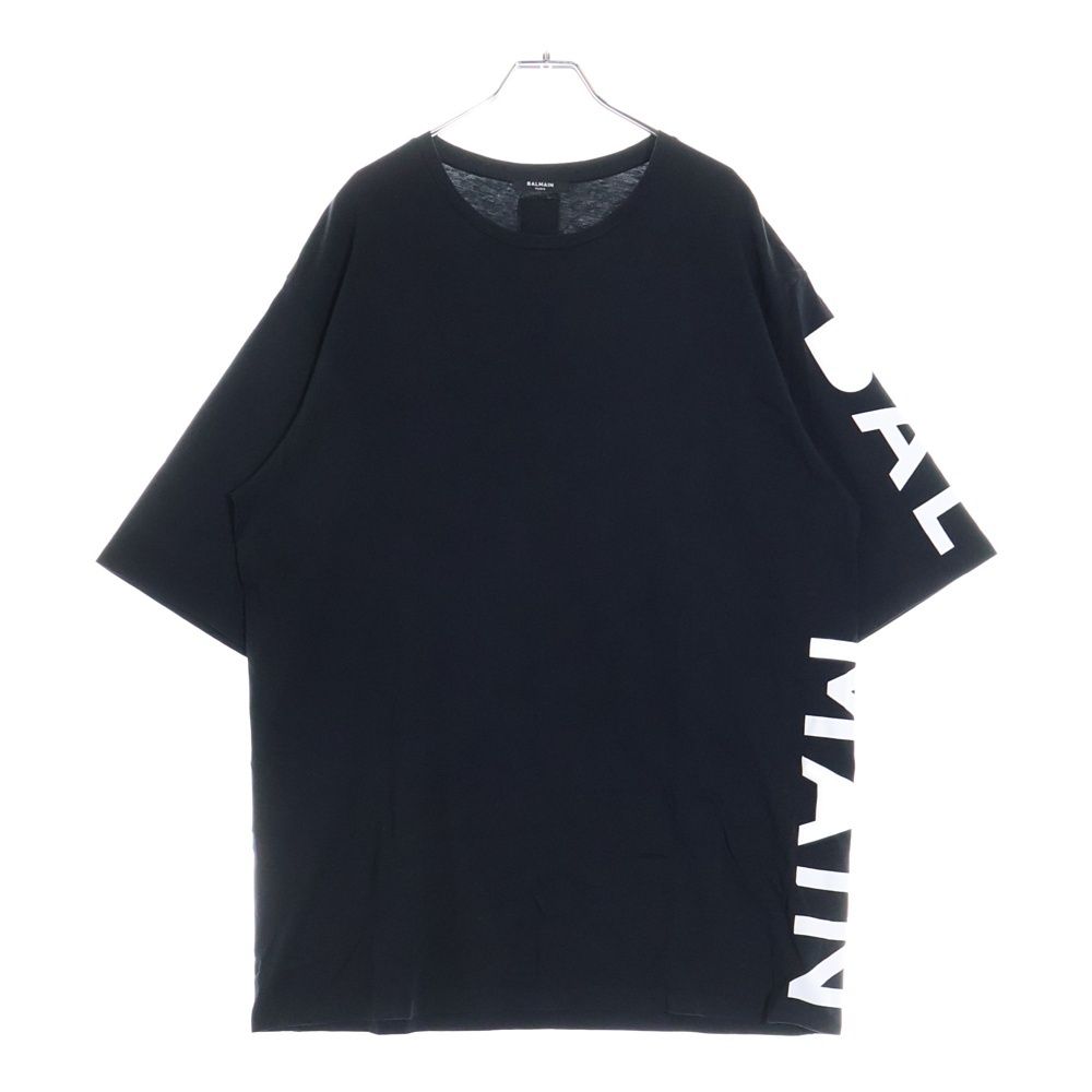 美品✨ BALMAIN 長袖カットソー ロゴ ブラック サイズL Balmain Monogram Logo Allover Print Sweater | Sendegaro AU