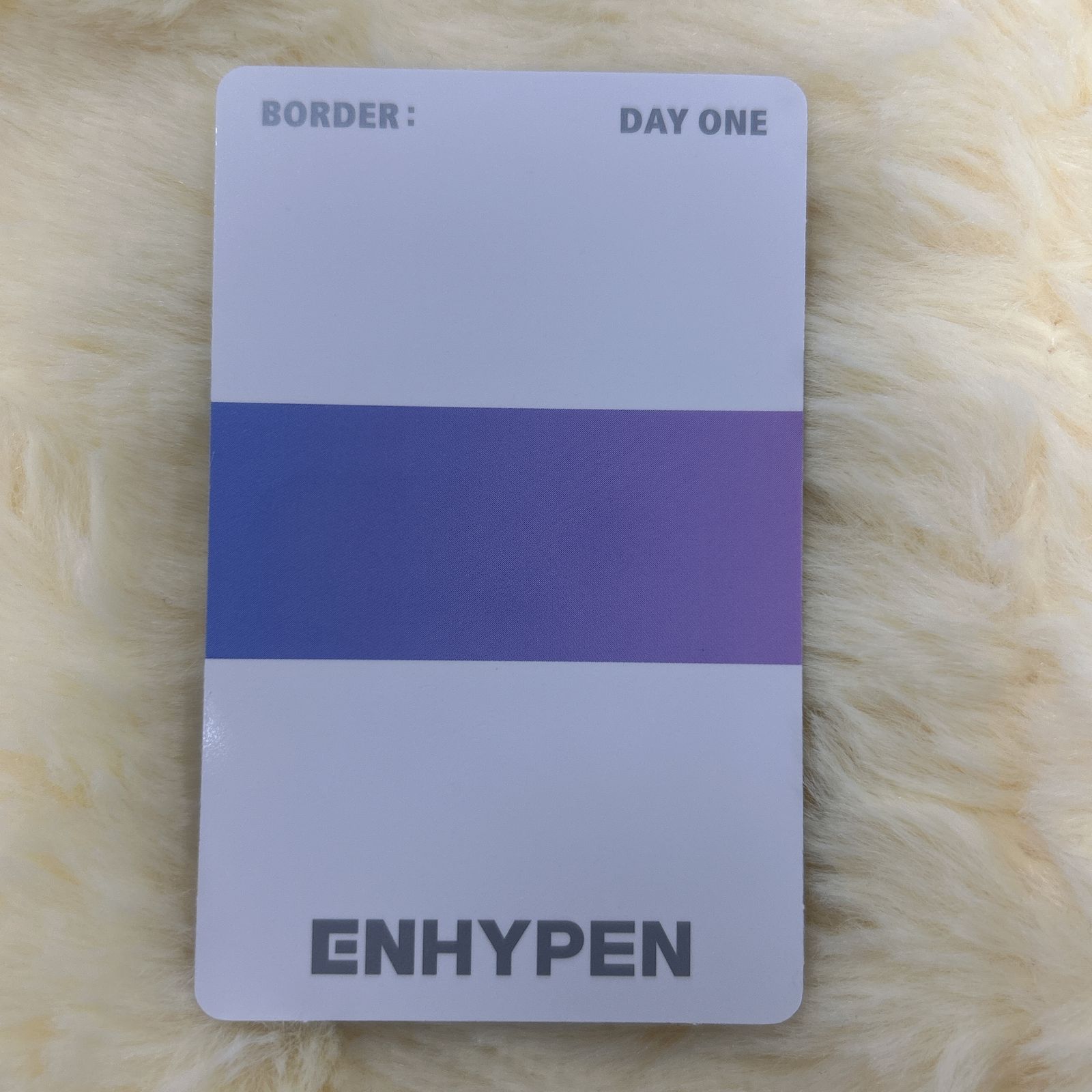 ENHYPEN ソンフン 中華ヨントン トレカ BORDER : DAY ONE Sunghoon Official Photocard Enhypen Border : Day One Kpop