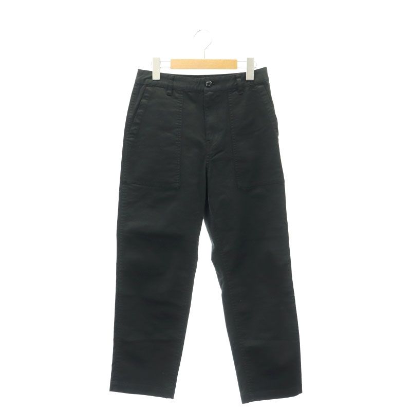 シップス SHIPS 24AW ベーシック ベイカー パンツ テーパード コットン 36 黒 ブラック /NR ■OS