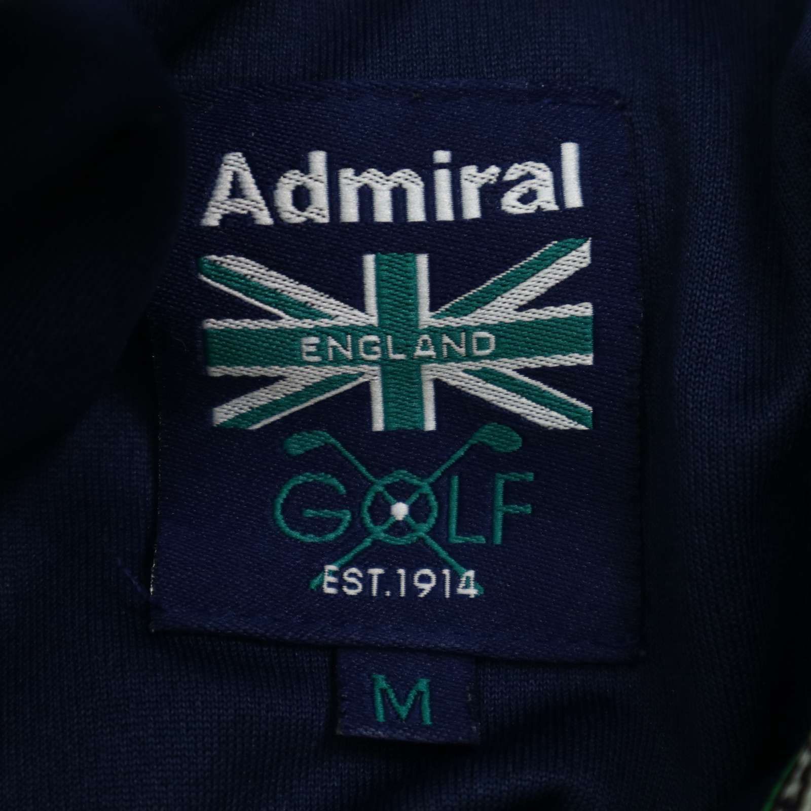 アドミラルゴルフ Admiral Golf 半袖シャツ L ユニオンジャック Admiral GOLF アドミラル ゴルフ 春夏☆ ユニオンジャック