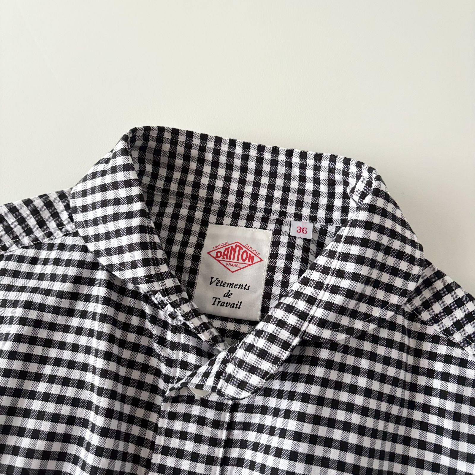 極美品 / DANTON ダントン / 長袖 ショールカラー プルオーバーシャツ