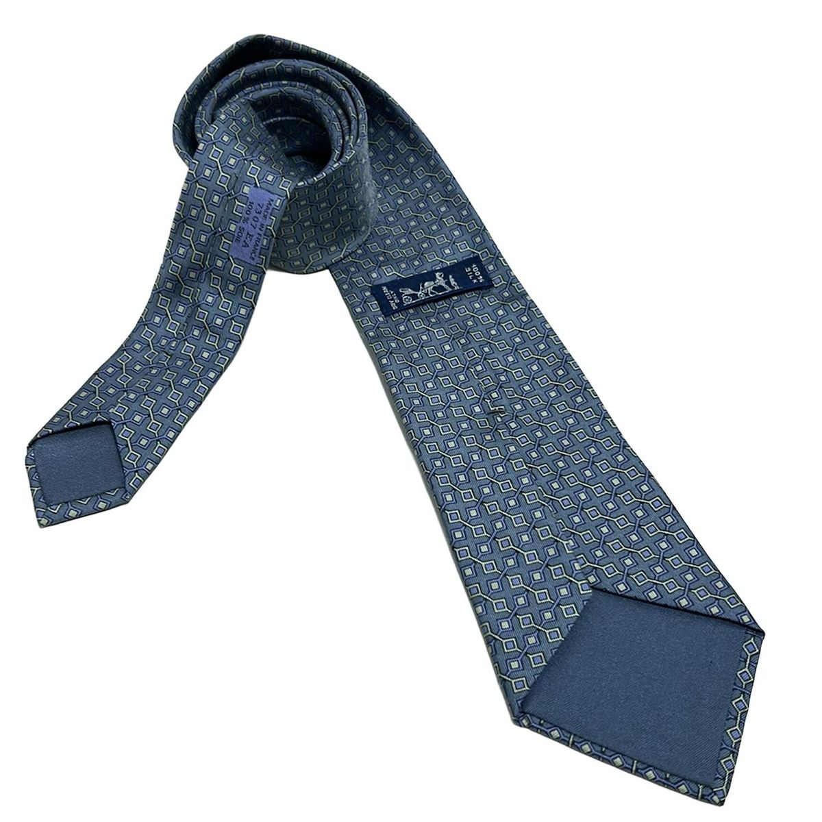 HERMES(エルメス) ネクタイ メンズ新品同様 - グレー - メルカリ