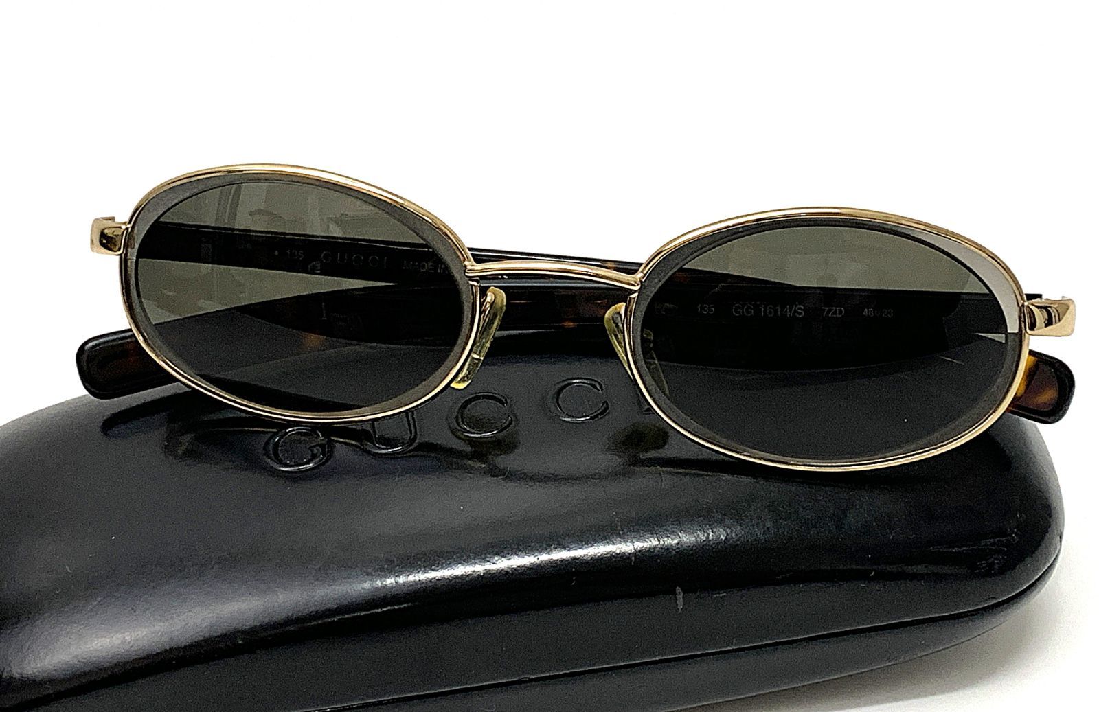 コレクション GUCCI SUNGLASSES/135 GG1614-S 7ZD 値下げ❗️GUCCI グッチ サングラス Gロゴ 135 GG 1614/S 7ZD 48□23