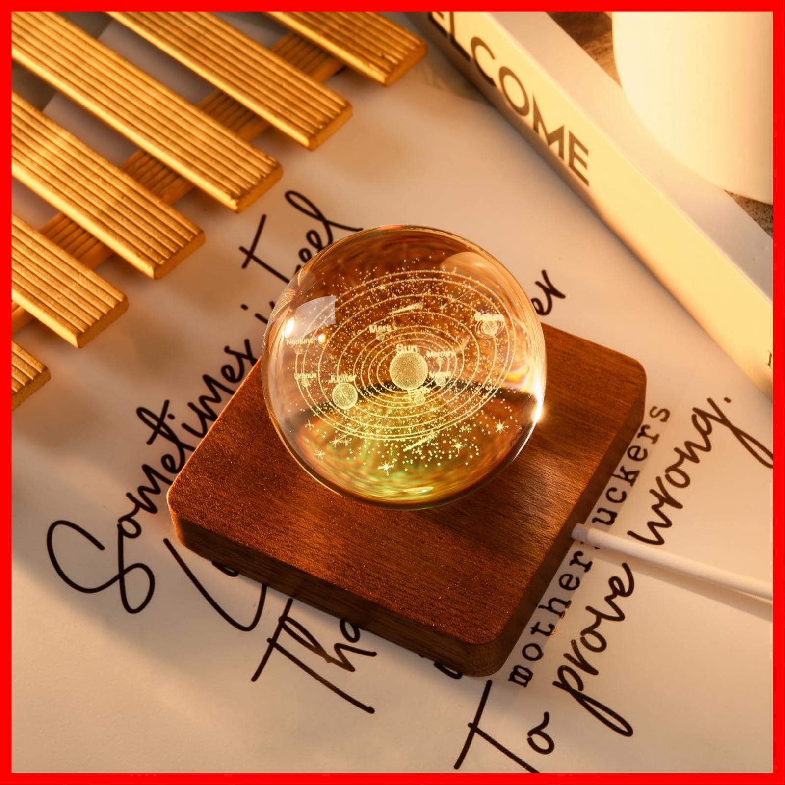 人気商品】IFOLAINA光る 台座 LED コースター 木製 土台 照明 ライト