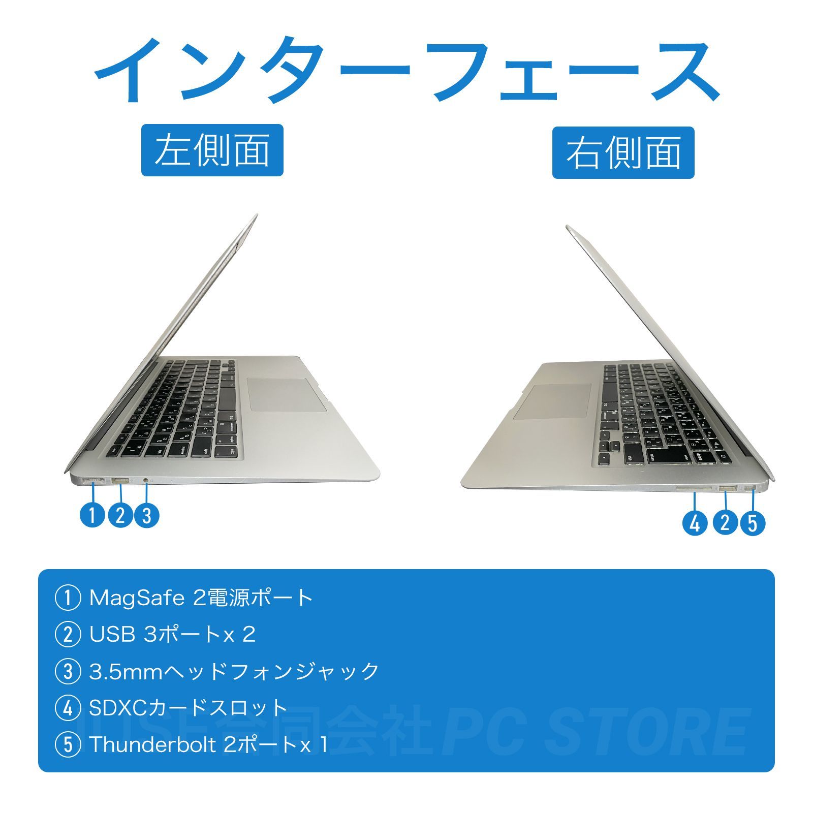 Apple MacBook Air(13-inch Early 2015)macOS Monterey搭載 13.3インチ
