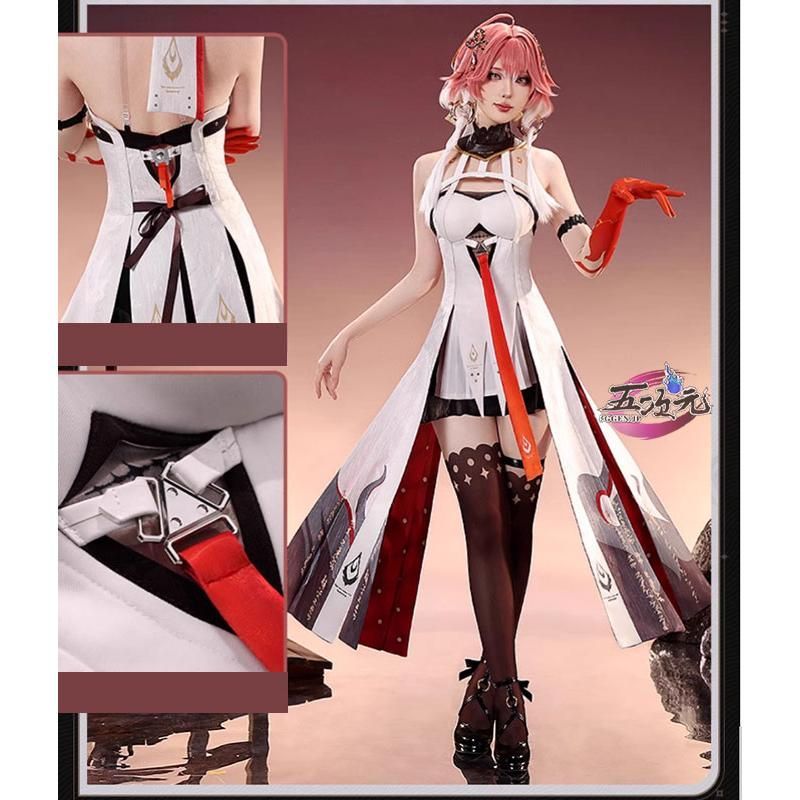 新発売 三分妄想 鳴潮 コスプレ 長離 衣装 ※ウィッグ 靴 追加可