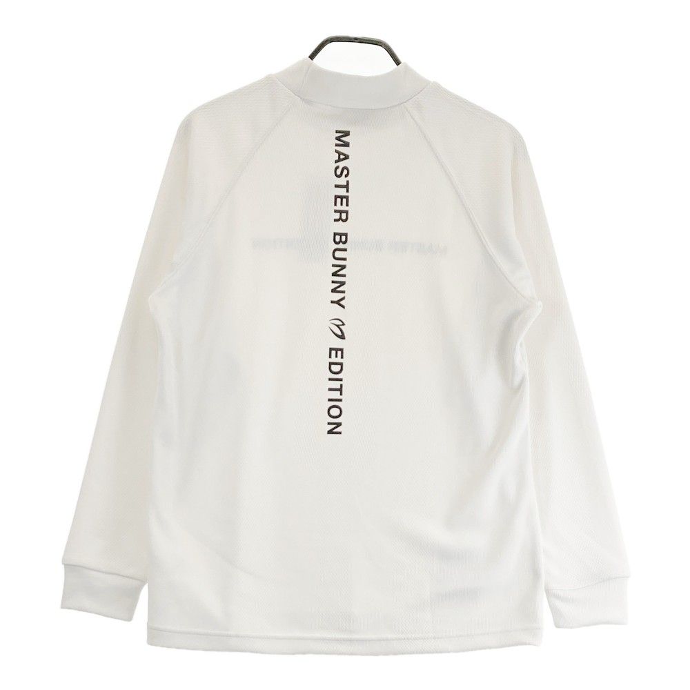 サイズ：4 MASTER BUNNY EDITION マスターバニーエディション 2025年モデル ハイネック 半袖Tシャツ  ホワイト系 [240101479819] ゴルフウェア メンズ ストスト サイズ：4 MASTER BUNNY EDITION マスターバニーエディション