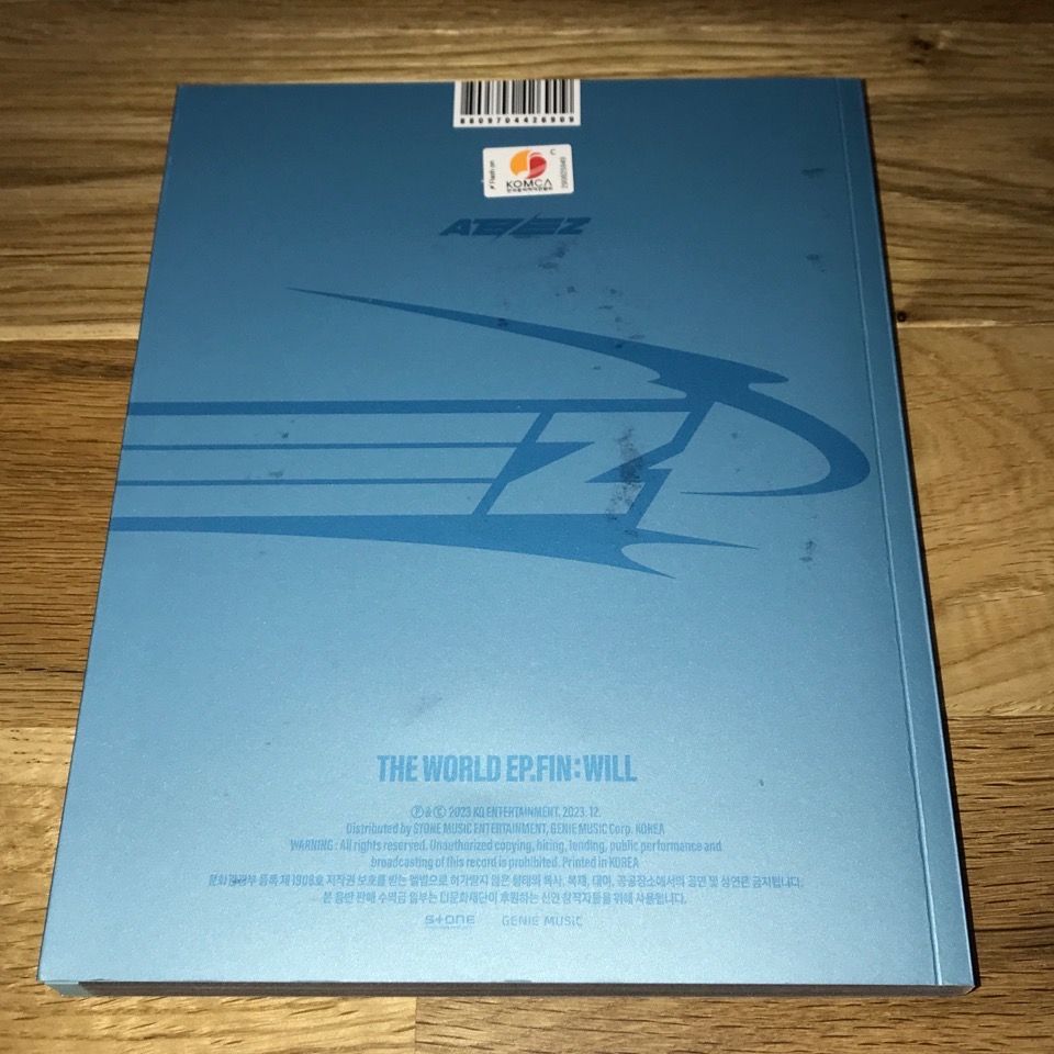 ATEEZ 直筆サイン「THE WORLD EP.FIN : WILL」Zver - メルカリ
