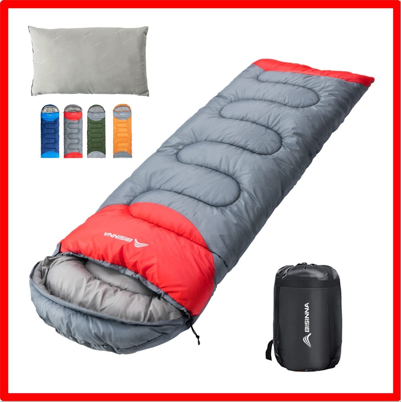 豊富な人気寝袋 シュラフ ハイスペックコンパクト 封筒型 最低使用温度-15℃ 寝袋/寝具