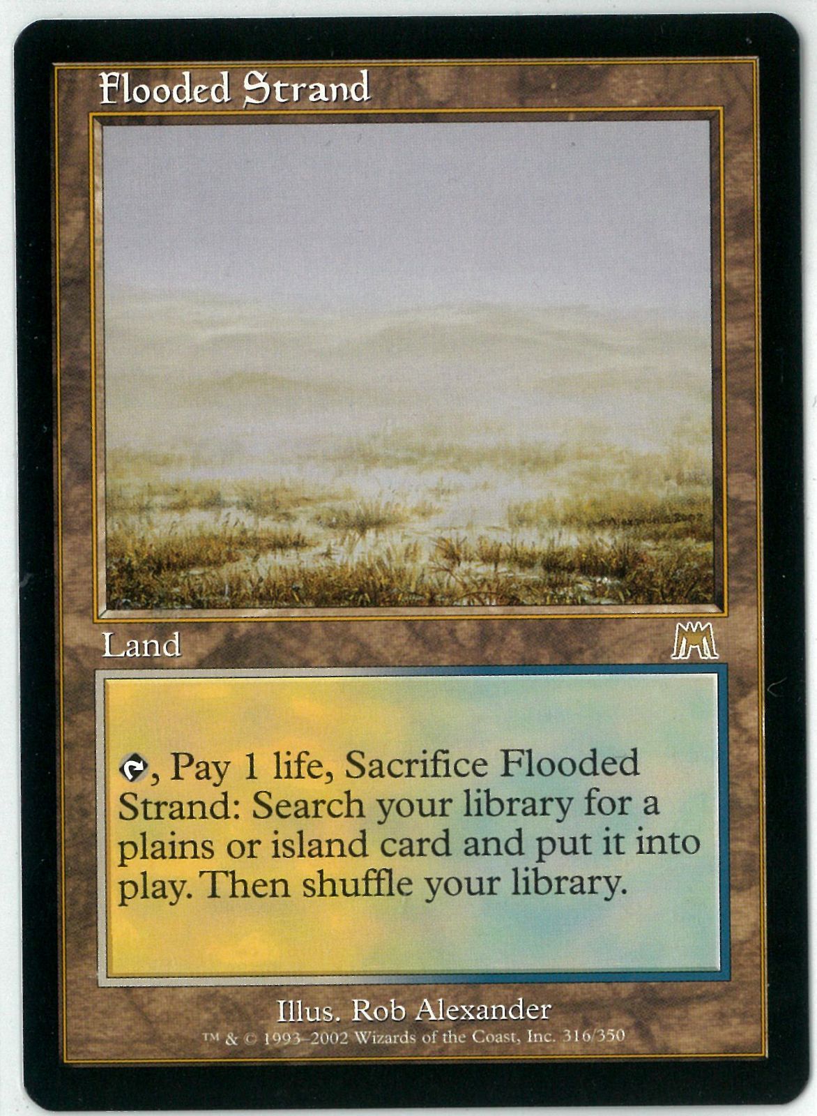 何でも揃う MTG/英語版/溢れかえる岸辺/Flooded Strand/オンスロート/ONS/NM マジック：ザ・ギャザリング