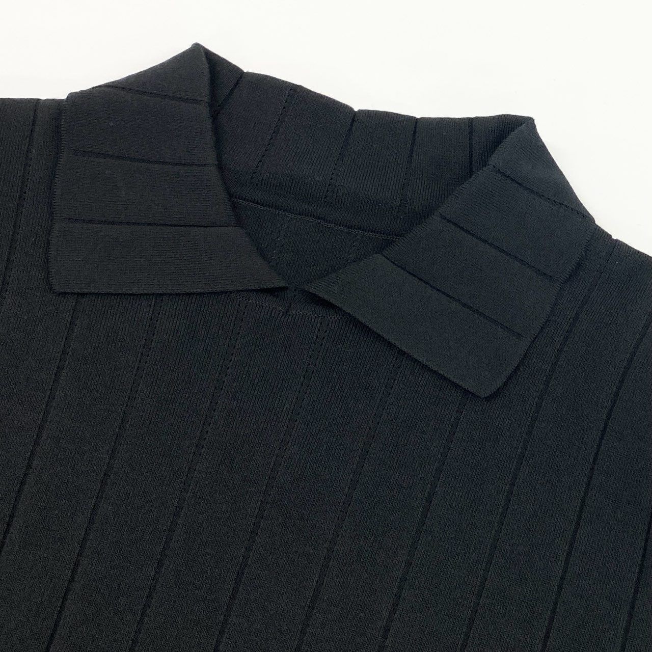 74l25 14 FOXEY フォクシー 42749 Eloise Sweater エロイーズ セーター 半袖ニット ニットポロシャツ トップス サイズ40 ブラック レディース 日本製 74l25 14 FOXEY フォクシー 42749 Eloise Sweater エロイーズ セーター