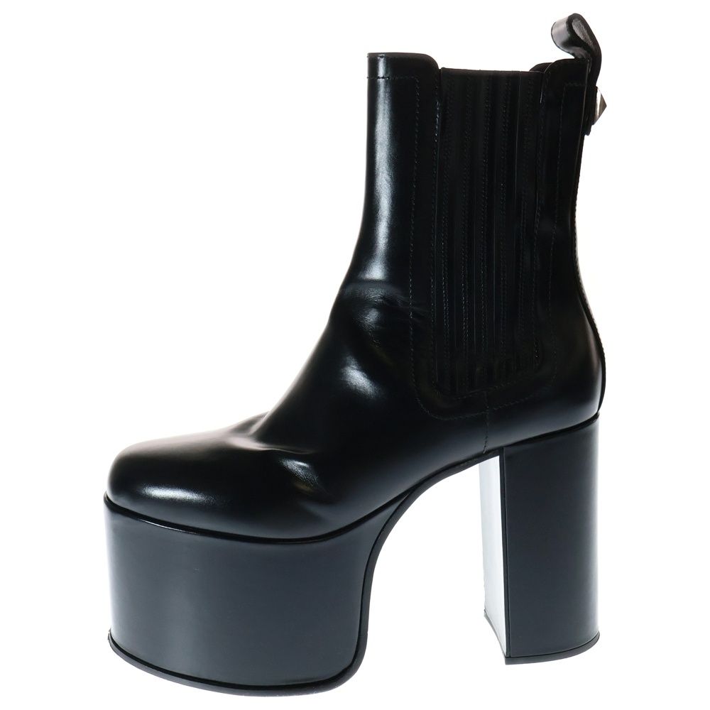 ヴァレンティノ ロックスタッズ パンプス ピンクゴールド ブラック