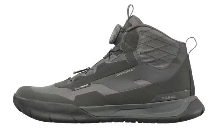 シマノ ボートゲーム ハイカット ドライデッキシューズ FS-340Y ダークグレー 24.5cm | フットウェア shimano 釣具
