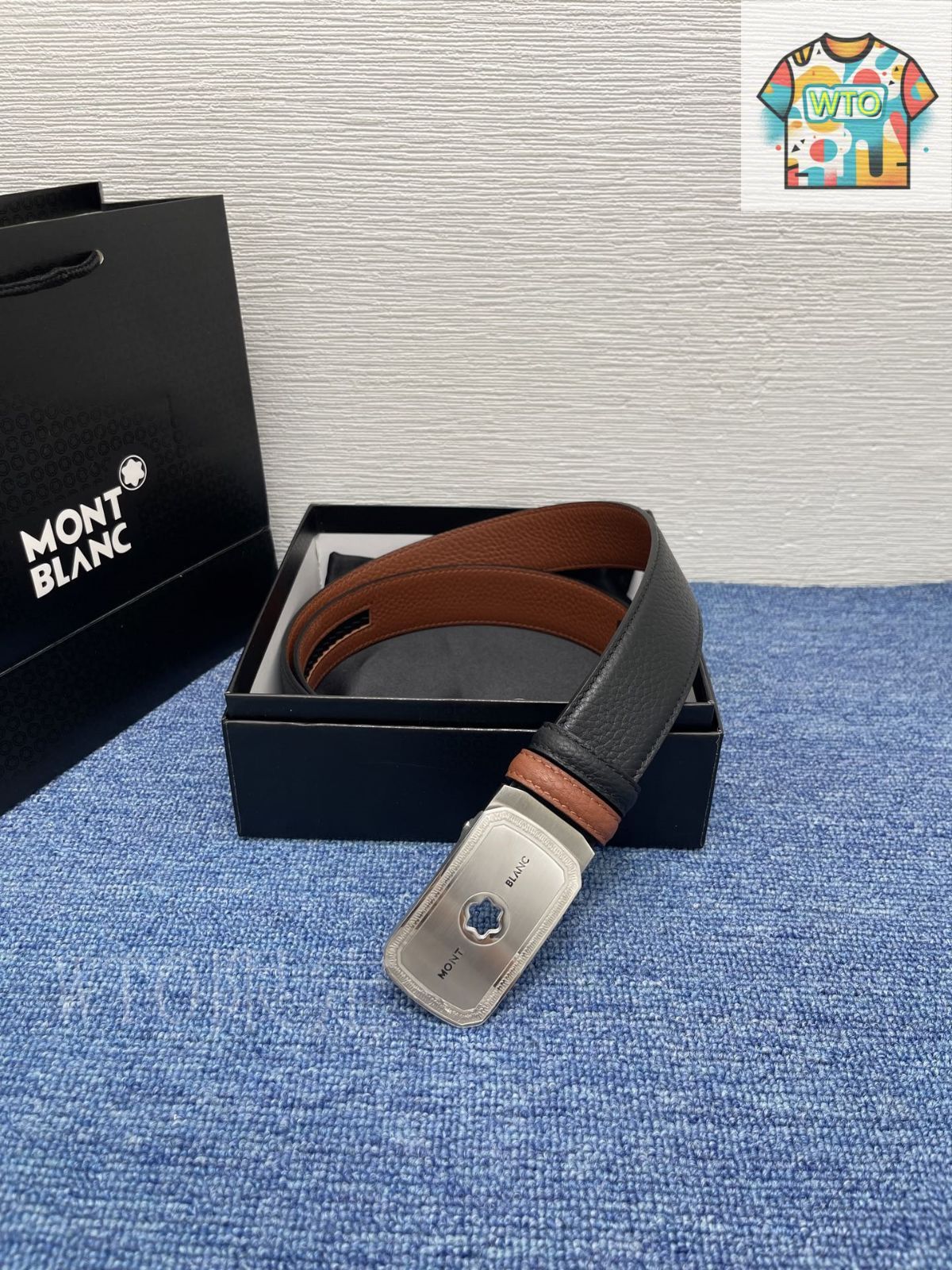 MONT BLANC レザー ベルト ブラック レザーベルト、30 mm - 高級ベルト – Montblanc® JP