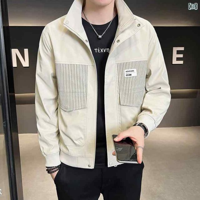 XL 秋冬 コーデ メンズ 服 シンプル ファッション オシャレ 大人 かっこいい 大きいサイズ ストリート 紳士服 コート カジュアル ハイエンド スリムフィット セカンド コットンコットン スタンドカラー ジャケット