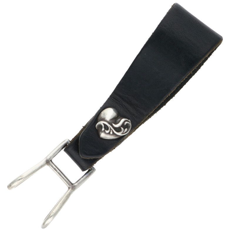 クロムハーツ BELT LOOP クロスボールボタンレザーベルトループ Chrome Hearts - クロムハーツ BELT LOOP クロスボールボタン