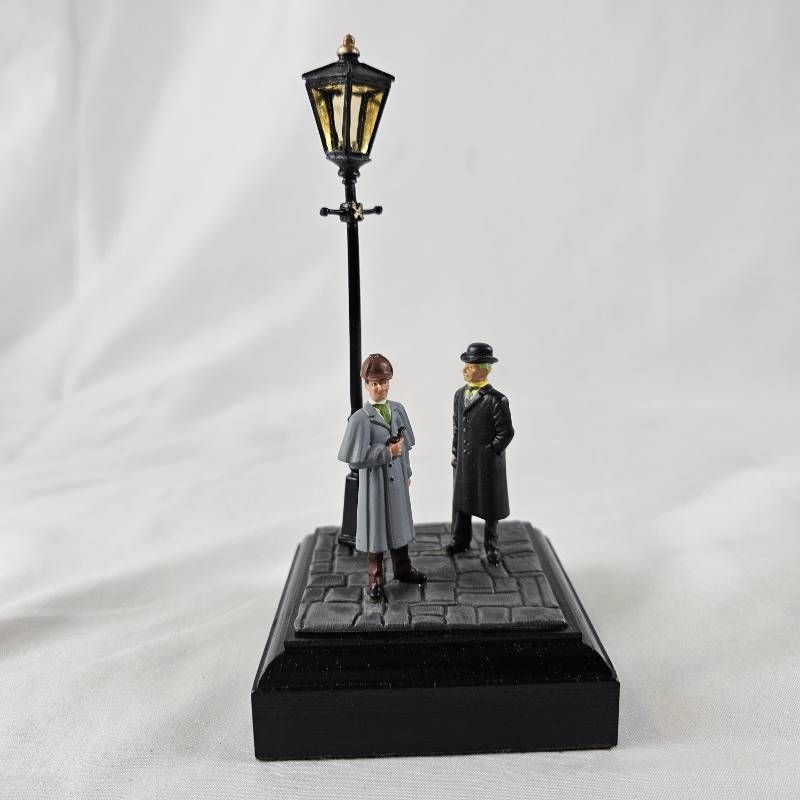 証明書付 1988年製 英国ヴィンテージ ファインアートミニチュア ホームズとワトソン