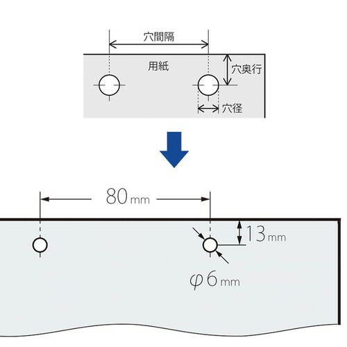 強力パンチ 2穴