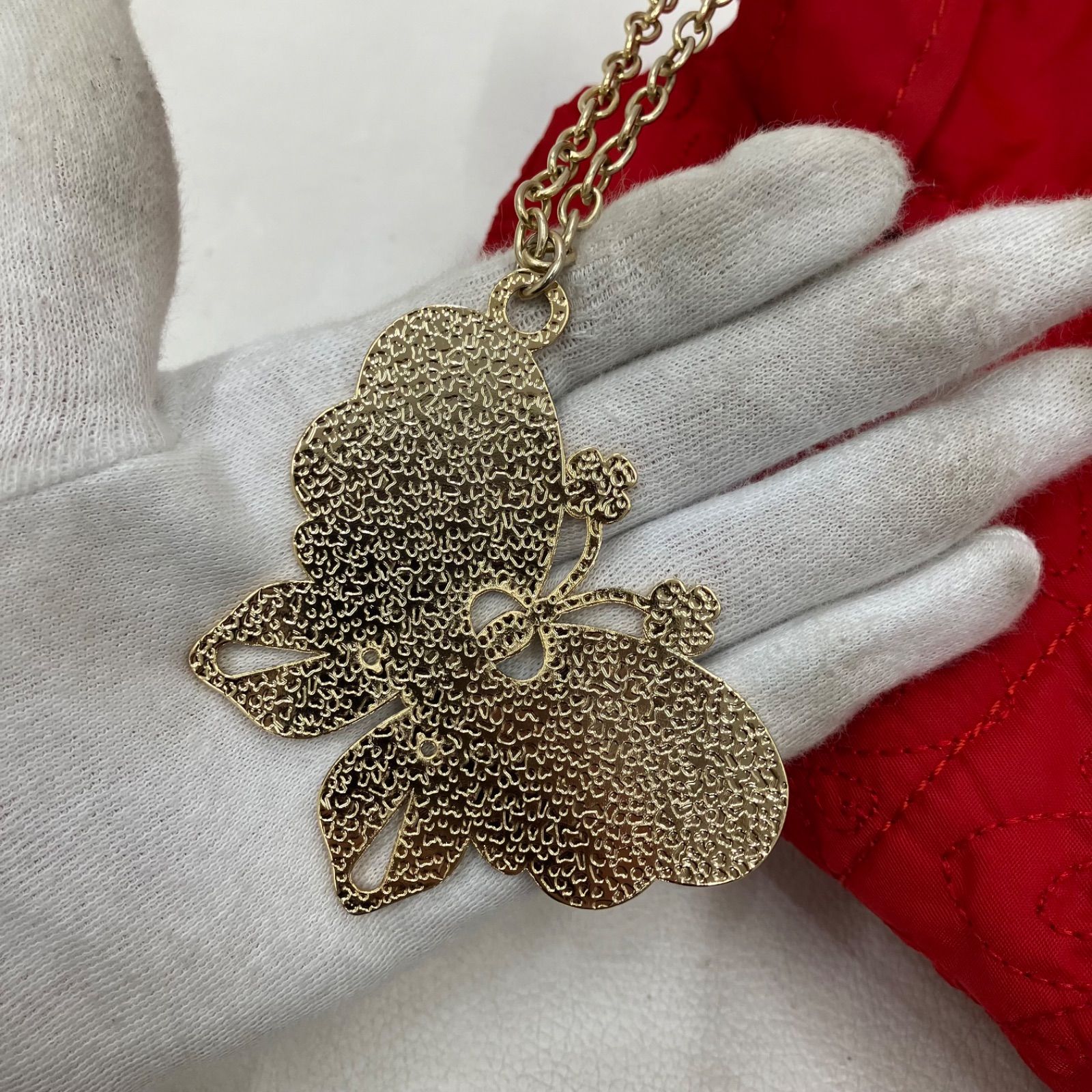 ほぼ美品 ANNA SUI アナスイ レザー バタフライチャーム 2way 