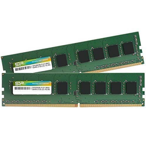 8GB×2枚_DDR4-2133_単品 シリコンパワー デスクトップPC用 メモリ DDR4 2133 PC4-17000 8GB x 2枚 16GB 288Pin 1.2V CL15 SP016GBLFU213B22