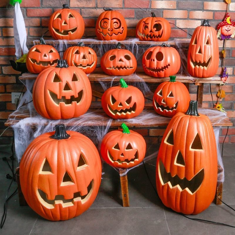 ハロウィン ジャック オー ランタン 発光デコレーション 積み重ね可能