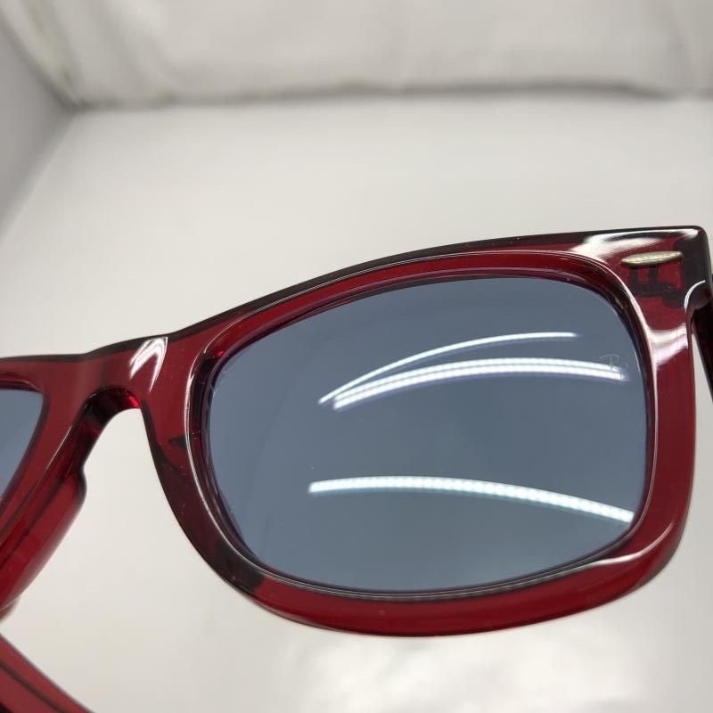 中古Ray-Ban WAYFARER サングラス RB 2140-F 6614⁄56 赤 ケースあり