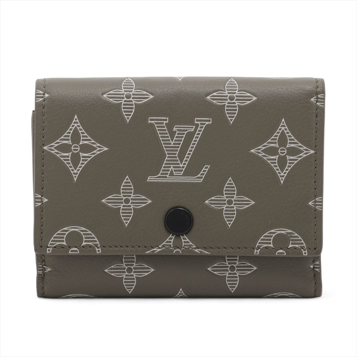 LOUIS VUITTON ルイ ヴィトン 二つ折り財布 モノグラム シャドウ ヴィクター ウォレット コンパクト