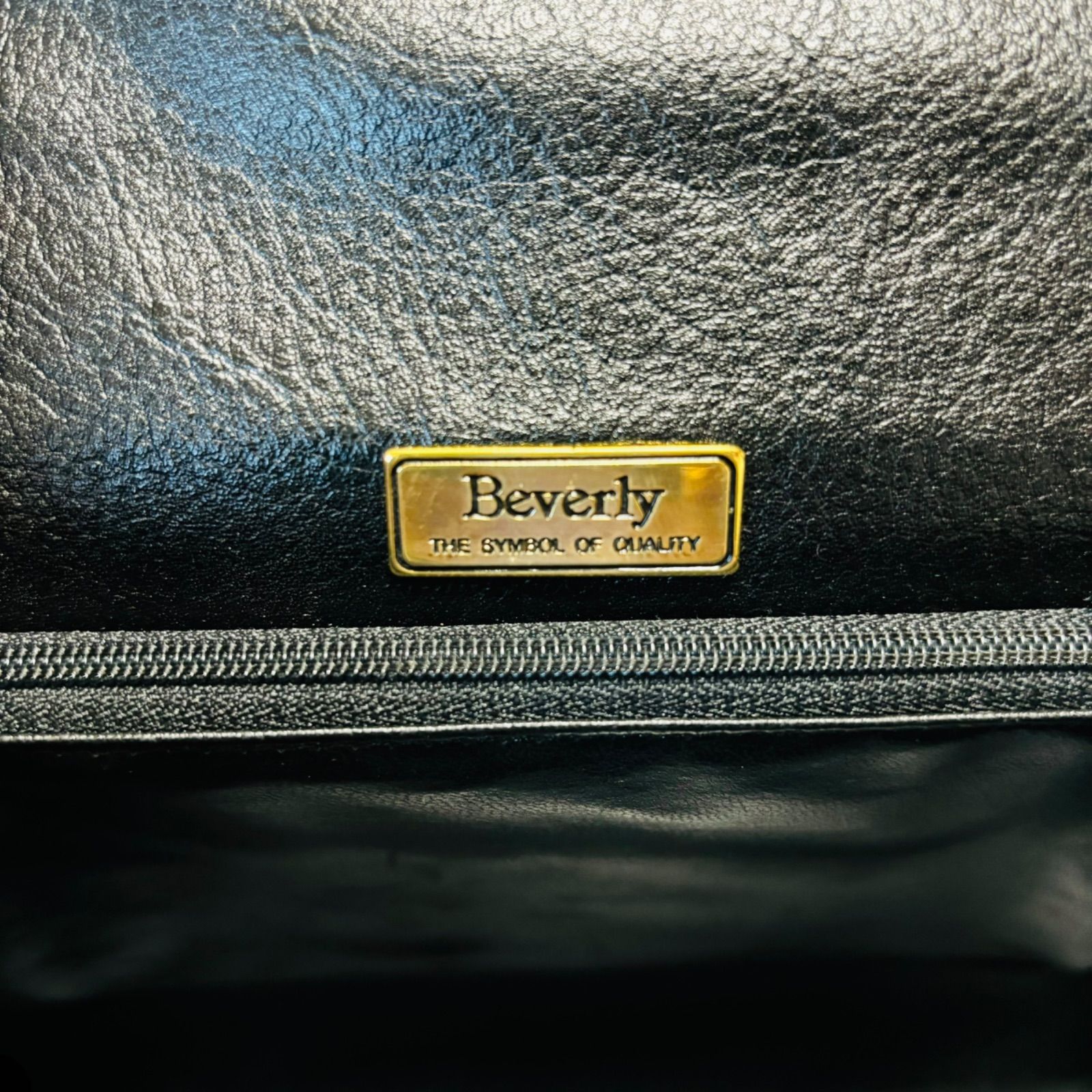 美品 Beverly ビバリー ハンドバッグ フォーマルバック 2way レザー ブラック 黒 ゴールド金具 レザー ハンドバッグ ターンロック  フォーマル 自立 冠婚葬祭 - メルカリ