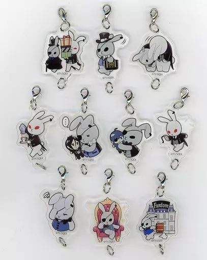 雑貨 全10種セット 黒執事 Black Label POP UP STORE 2020 トレーディングビターラビットアクリルチャーム