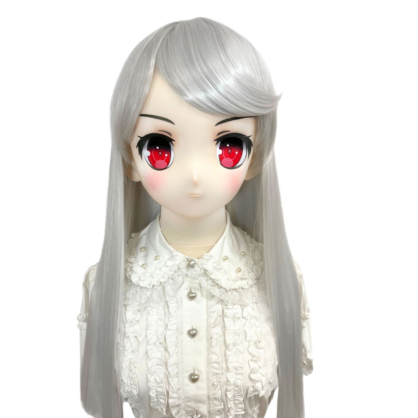 全身タイツ 顔開き 白 男性女性兼用 XLサイズ ゼンタイ コスプレ