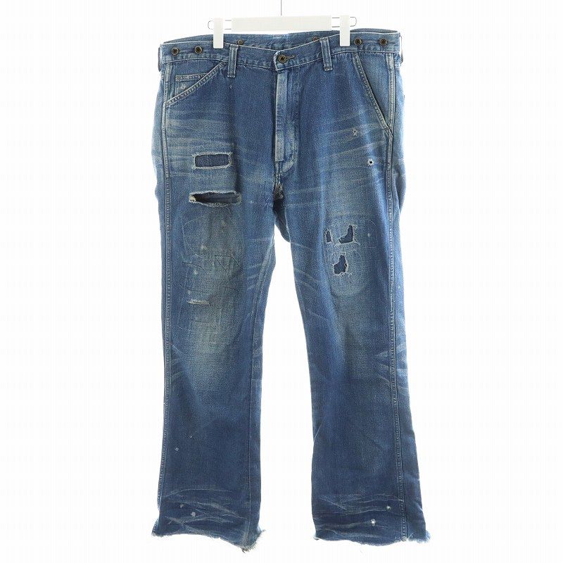 N.HOOLYWOOD× LEEゴーリー期 デニム ダメージ加工 ブーツカット ミスターハリウッド N.HOOLYWOOD × リー LEE ゴーリー期 デニム