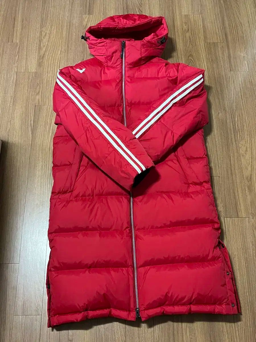 インタークルー ライン ロング丈ダウンパーカー L