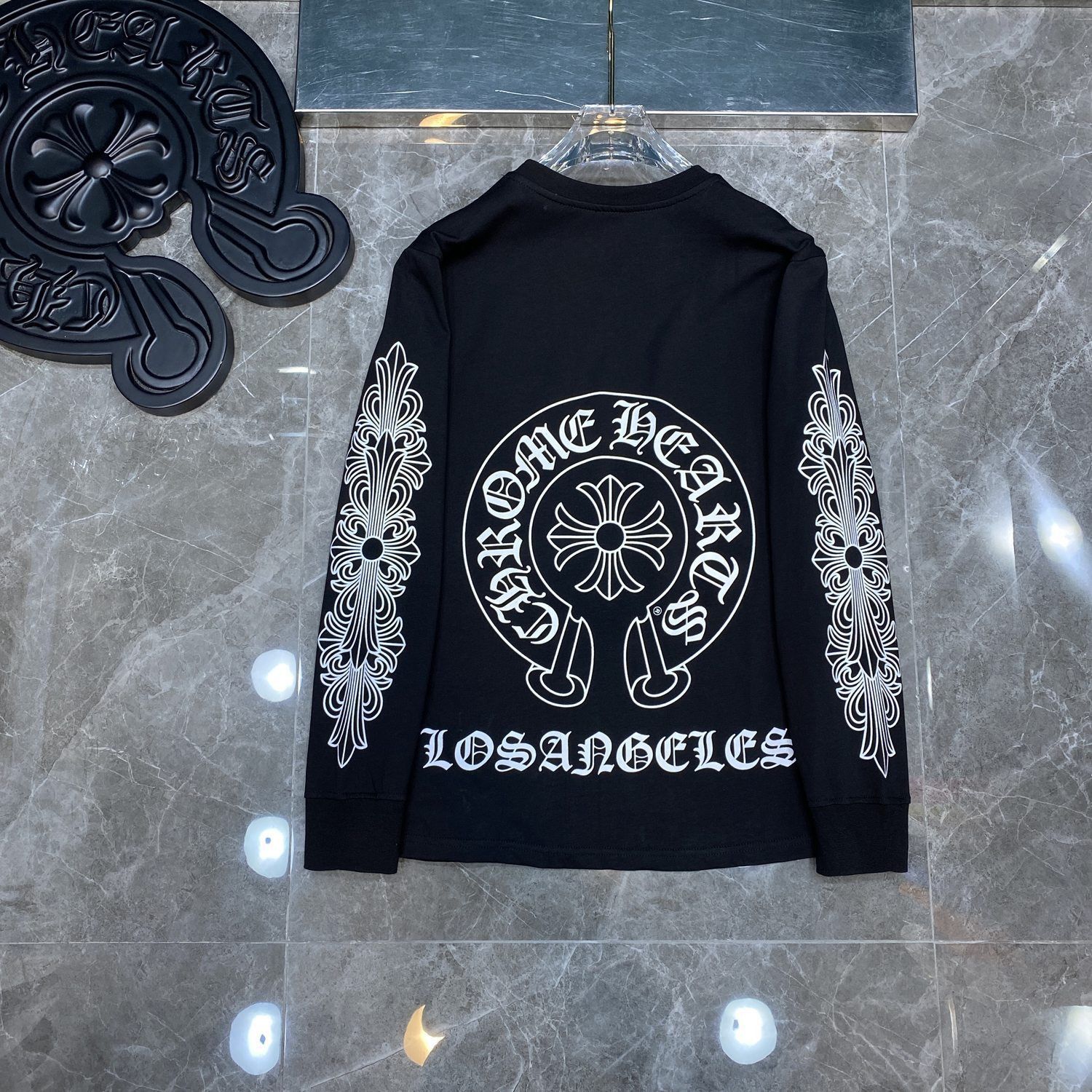 新品 Chrome Hearts クロムハーツ 長袖 Ｔシャツ カットソー パーカー ブラック