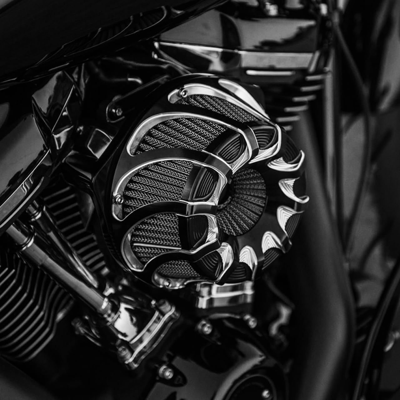 xl883n 48 xl1200x 用 1200 883XL エアクリーナー エアクリーナー sportster スポーツスター 2004-2025 ハーレー用 エアフィルター インテーク 黒 バイク HCmotorku