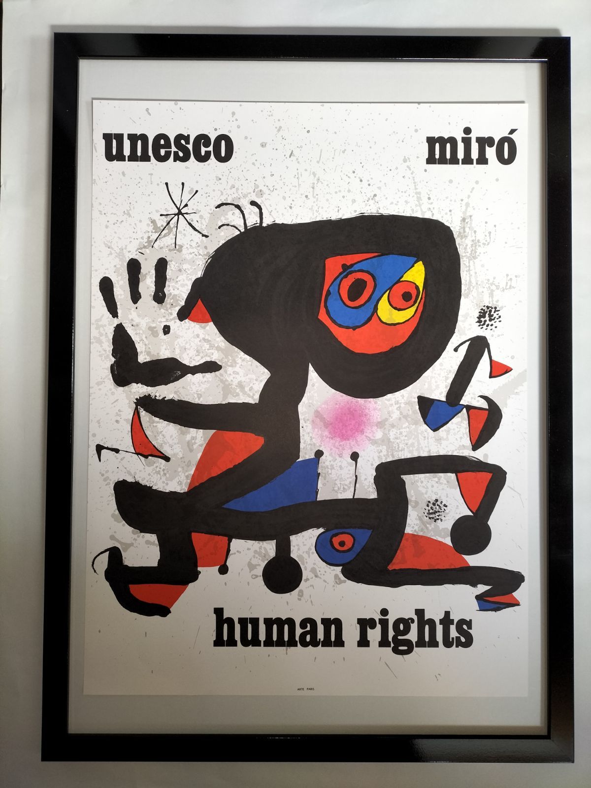 Joan Miro ジョアンミロ ポスター アクリル入り 額装 アート 雑貨-