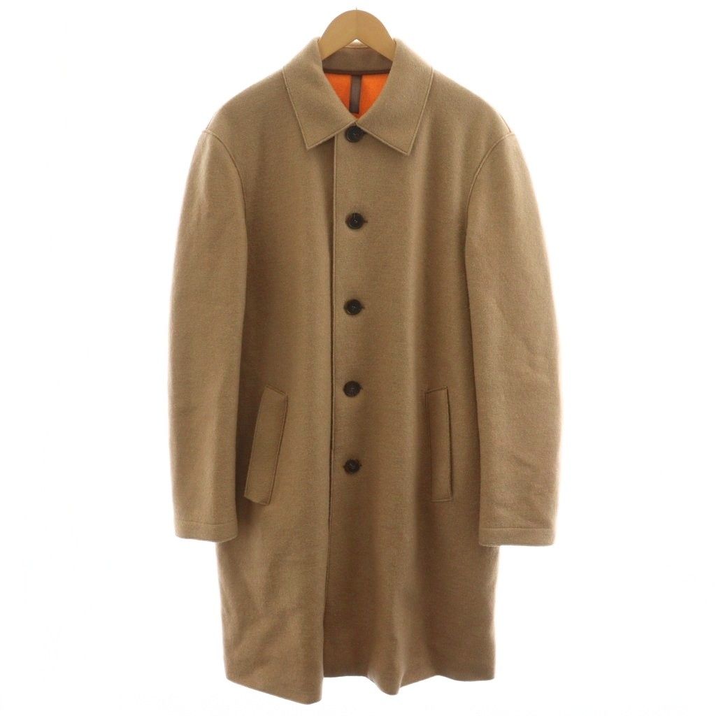 ハリス ワーフ ロンドン Harris Wharf London ステンカラーコート ロング ウール アウター 48 ベージュ C9109MLK-Y |AN28