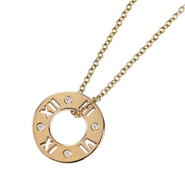 ティファニー K18PG ダイヤモンド ペンダントネックレス ピアスド アトラス SIROKUMA-CORPORATION_COM