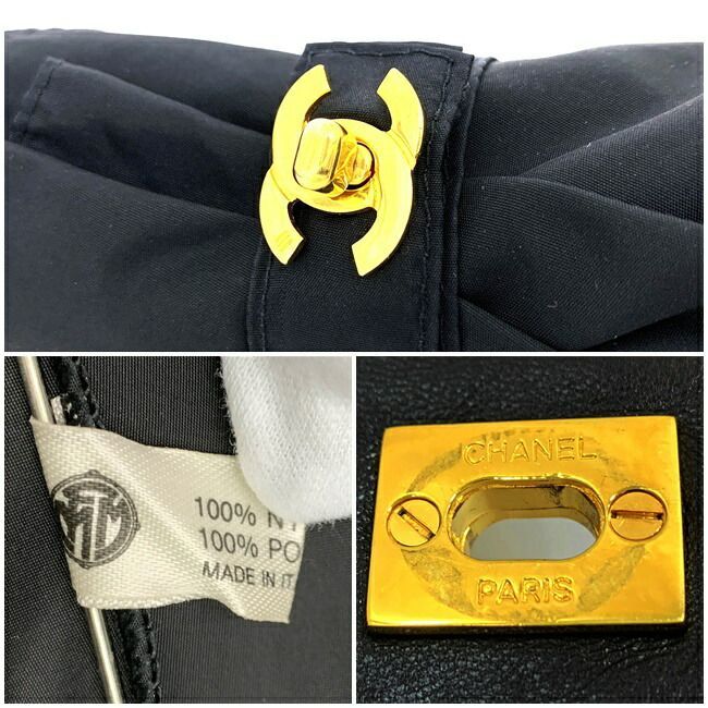 ✨ 極美品✨CHANEL パラソル ゴルフ 雨傘 日傘 袋付 ココマーク レザー シャネル 折り畳み傘 ケース付 ブラック ゴールド ココマーク 傘