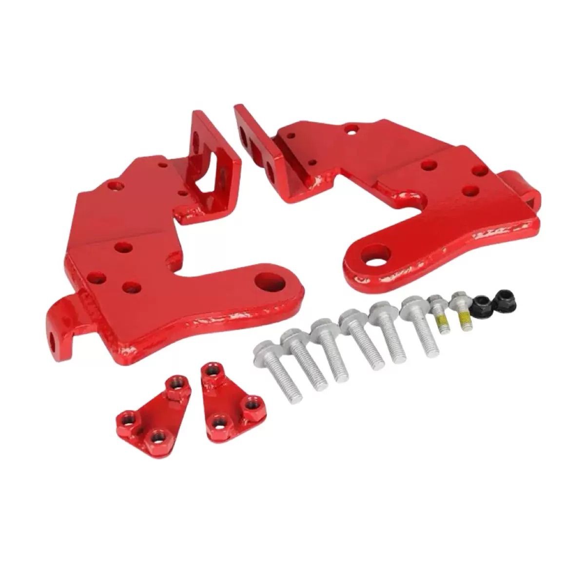 ジープ・ラングラー JL強化フロントトーイングフック マウントブラケットセット ジープ・ラングラー JL（2018-2024年式）対応 強化フロントトーイング