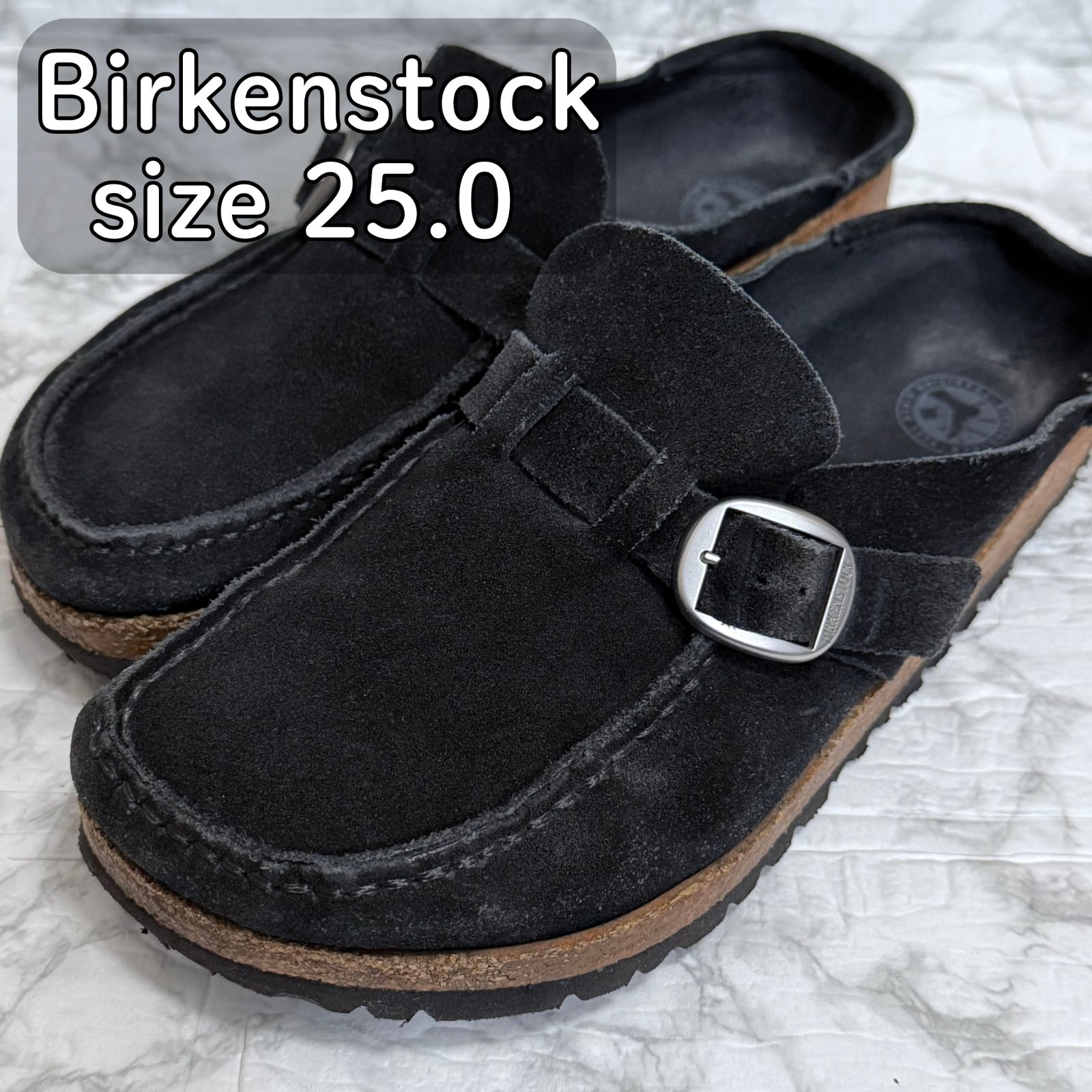 （値下げ中）ビルケンシュトック　モカシン　バックリー　サボ　ブラウン　38 値下げ中）ビルケンシュトックモカシンバックリーサボブラウン38